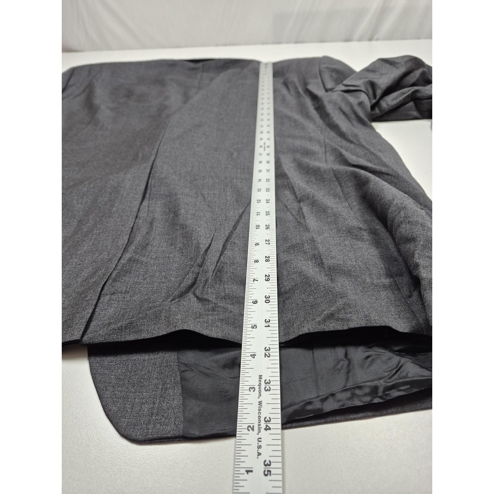 VTG Lauren Ralph Lauren Suit Mens 54 Gray Super 120s Wool Cashmere 2 Piece 50x36 - Picture 11 of 16